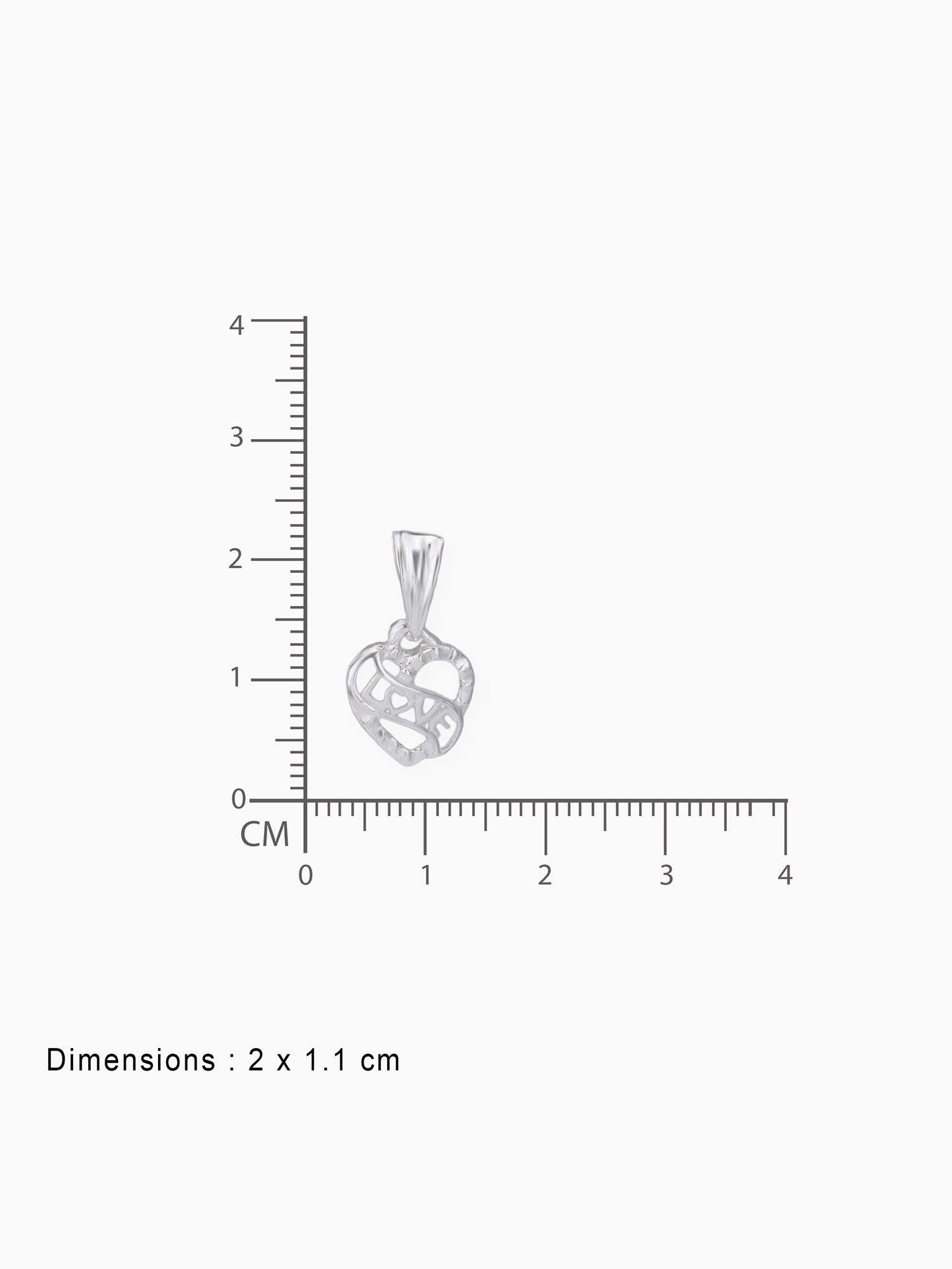 BIS hallmark view SIJA 925 silver jewellery heart with love charm certified premium accessory romantic motif for gifting and celebrations
