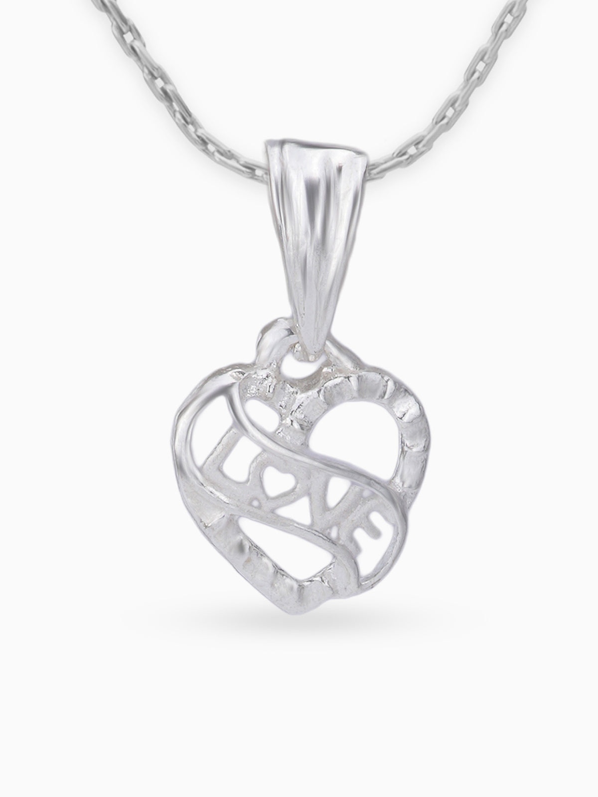 Close up SIJA 925 silver jewellery heart with love charm handcrafted premium design symbolic motif accessory for everyday wear and special occasions