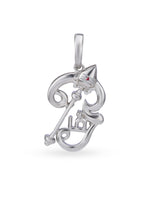 Hero shot SIJA 925 silver jewellery silver OM with Vel charm BIS hallmarked spiritual accessory perfect for festive wear and gifting
