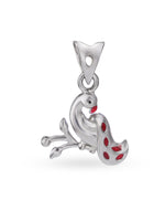 Hero shot SIJA 925 silver jewellery silver peacock charm BIS hallmarked elegant accessory perfect for birthdays festive wear and gifting