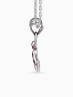 Side view SIJA 925 silver jewellery silver peacock charm stylish handcrafted accessory perfect for parties anniversaries and festive wear