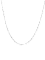 Detailed close up of SIJA 925 Silver Serpentine Chain showing smooth serpentine links and handcrafted silver finish
