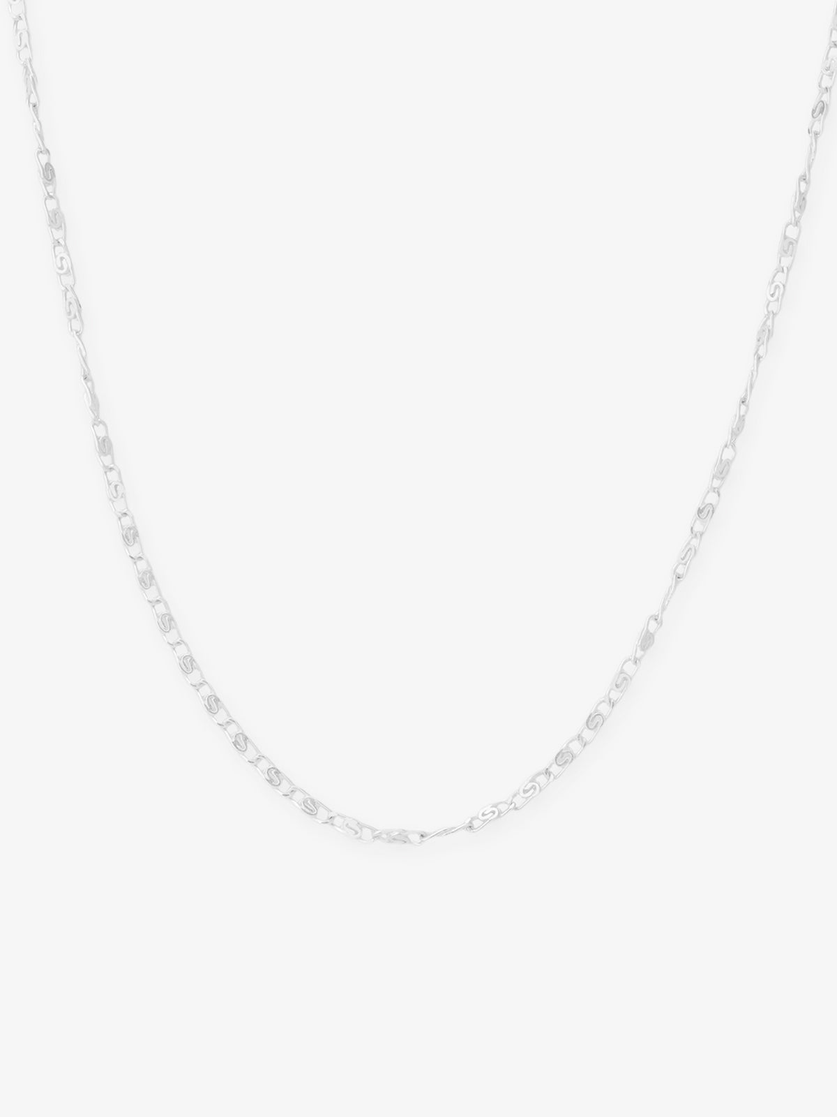 SIJA 925 Silver Serpentine Chain elegant sterling silver jewellery accessory front view