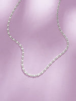 Detailed close up of SIJA 925 Silver Serpentine Chain showing smooth serpentine links and handcrafted silver finish