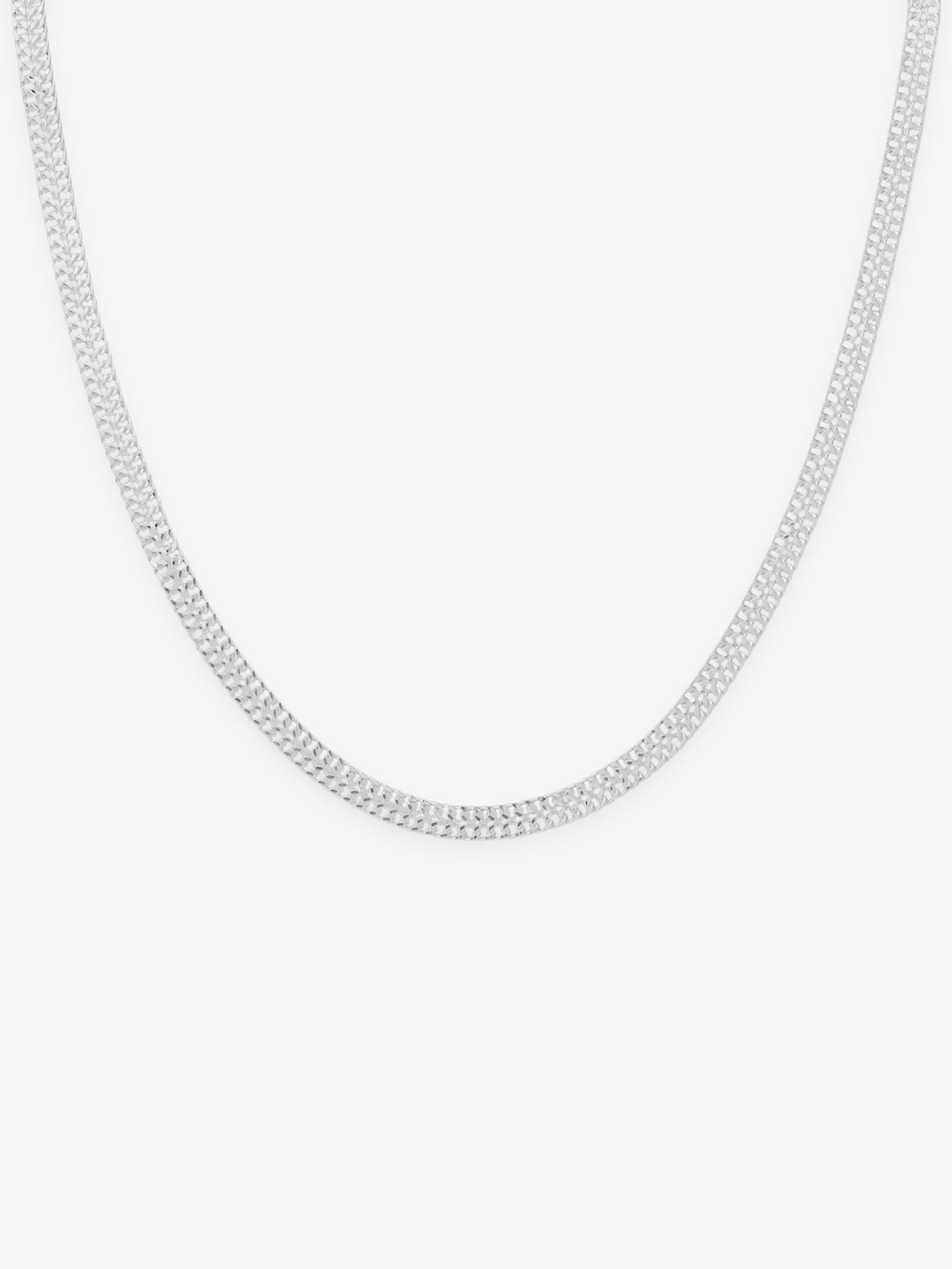 SIJA 925 Silver Stream Chain elegant sterling silver jewellery accessory front view