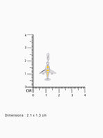 BIS hallmark view SIJA 925 silver jewellery silver yellow aeroplane charm certified premium accessory elegant timeless design for gifting and celebrations