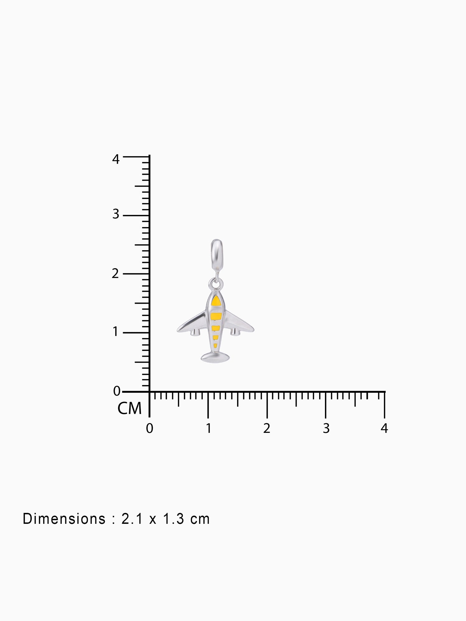 BIS hallmark view SIJA 925 silver jewellery silver yellow aeroplane charm certified premium accessory elegant timeless design for gifting and celebrations