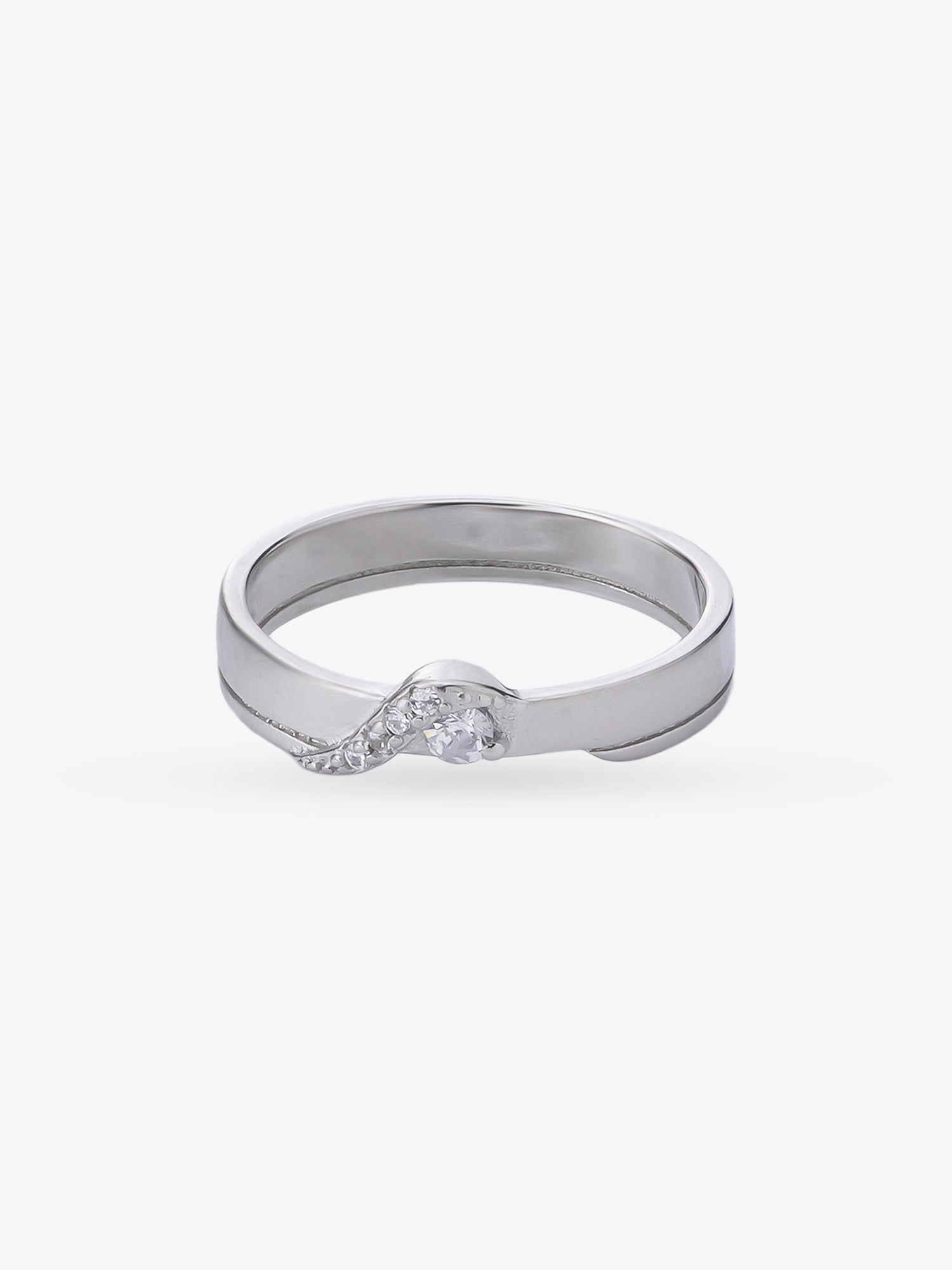 SIJA 925 Sterling Silver Sleek Men Ring jewellery full front hero view modern accessory for men