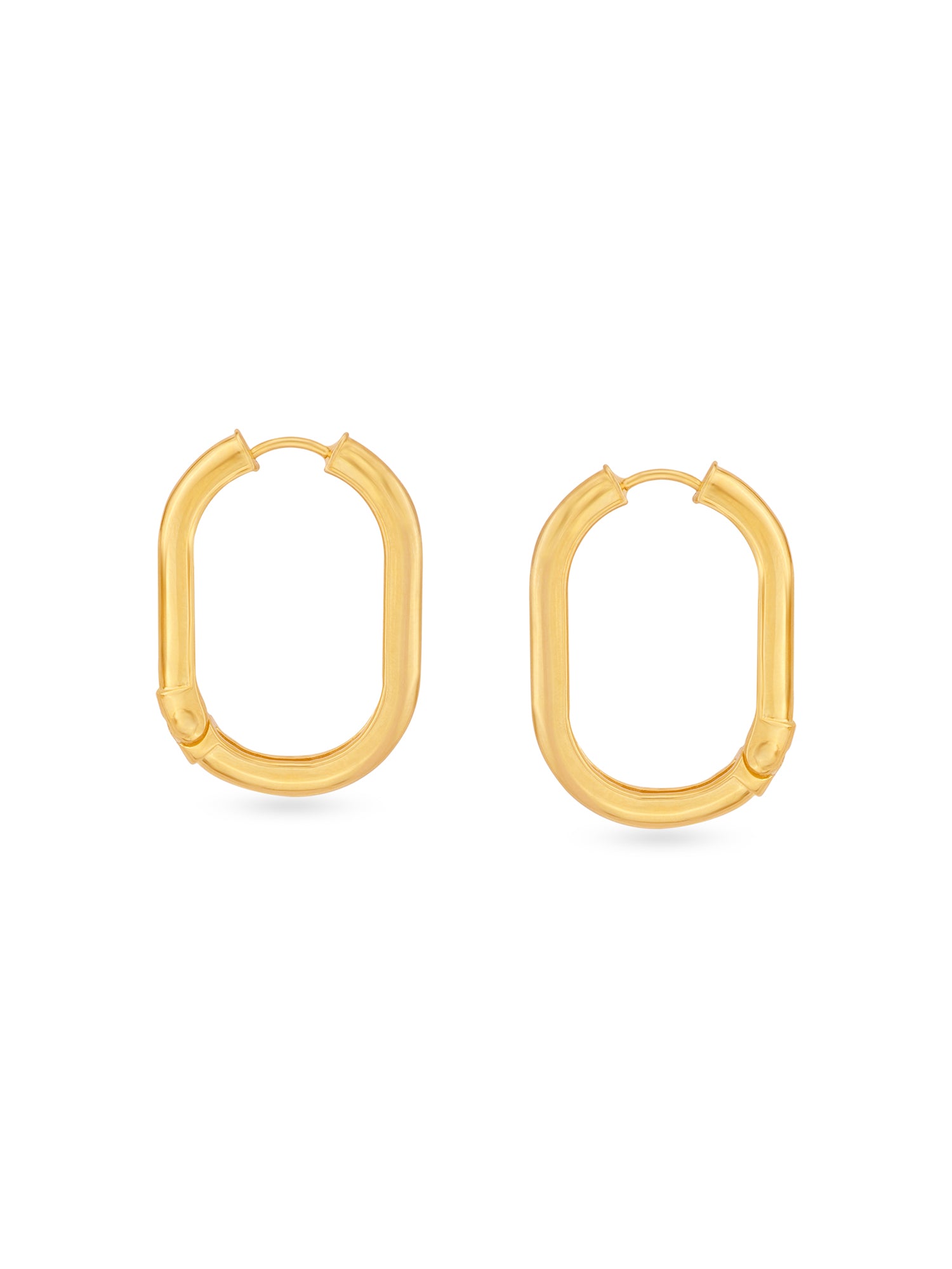 Detailed close up of SIJA 925 Silver Sleek Oval Hoop Earrings showing sleek oval hoop design and handcrafted silver finish