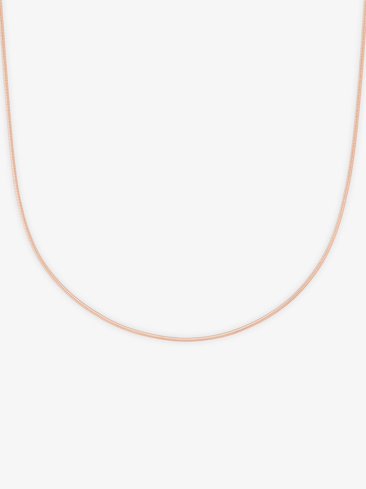 SIJA 925 Silver Rose Gold Sleek Snake Chain elegant sterling silver jewellery accessory front view