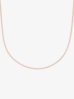SIJA 925 Silver Rose Gold Sleek Snake Chain elegant sterling silver jewellery accessory front view