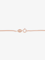 Side profile of SIJA 925 Silver Rose Gold Sleek Snake Chain highlighting durable sterling silver craftsmanship and sleek design