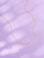 Detailed close up of SIJA 925 Silver Rose Gold Sleek Snake Chain showing smooth flexible links and rose gold plated finish