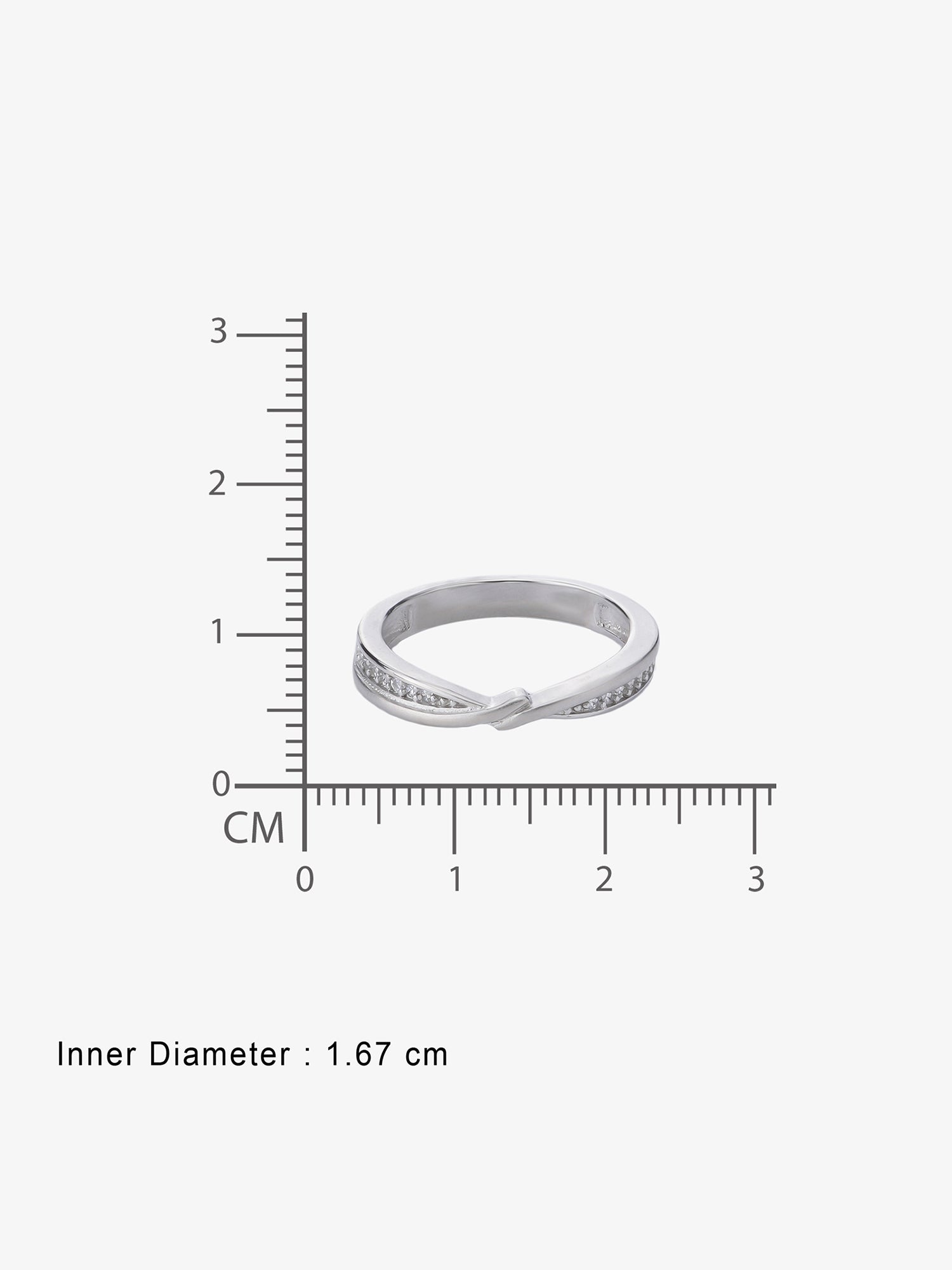Inner band of SIJA Sleek Women Ring showing BIS 925 hallmark stamp certified sterling silver jewellery made in India