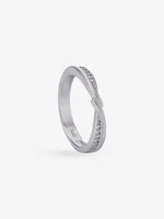 Side profile of SIJA 925 sterling silver Sleek Women Ring showing polished edges and durable sterling silver construction