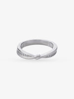SIJA 925 Sterling Silver Sleek Women Ring jewellery full front hero view modern accessory for women