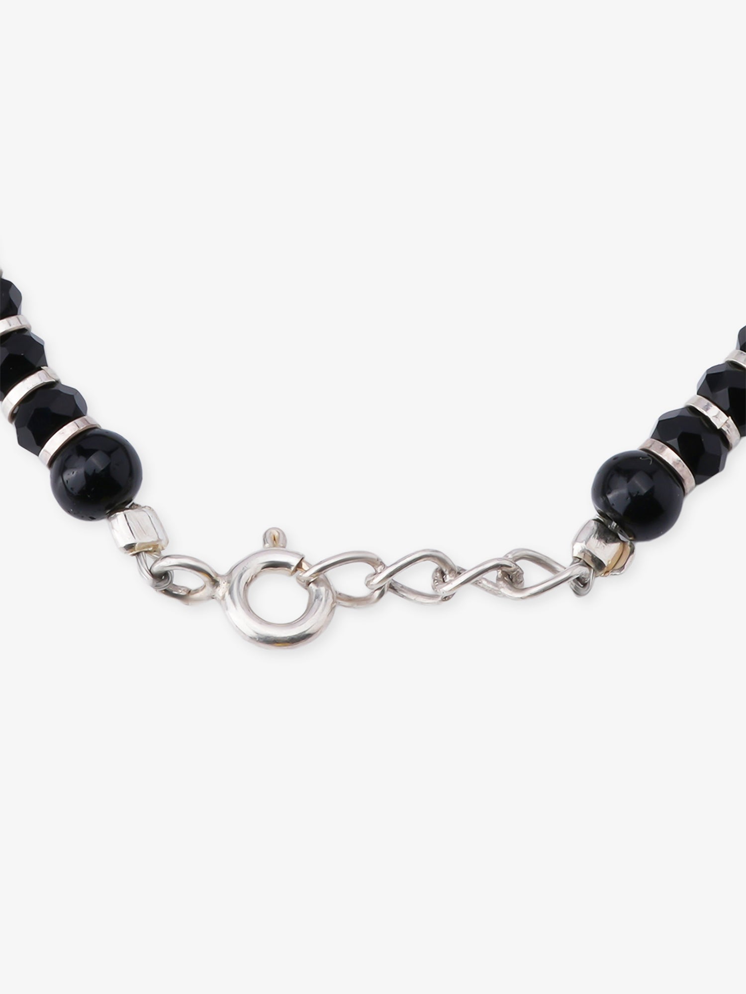 Back profile of SIJA 925 sterling silver Smiley Kids Bracelet showing polished edges and durable sterling silver construction