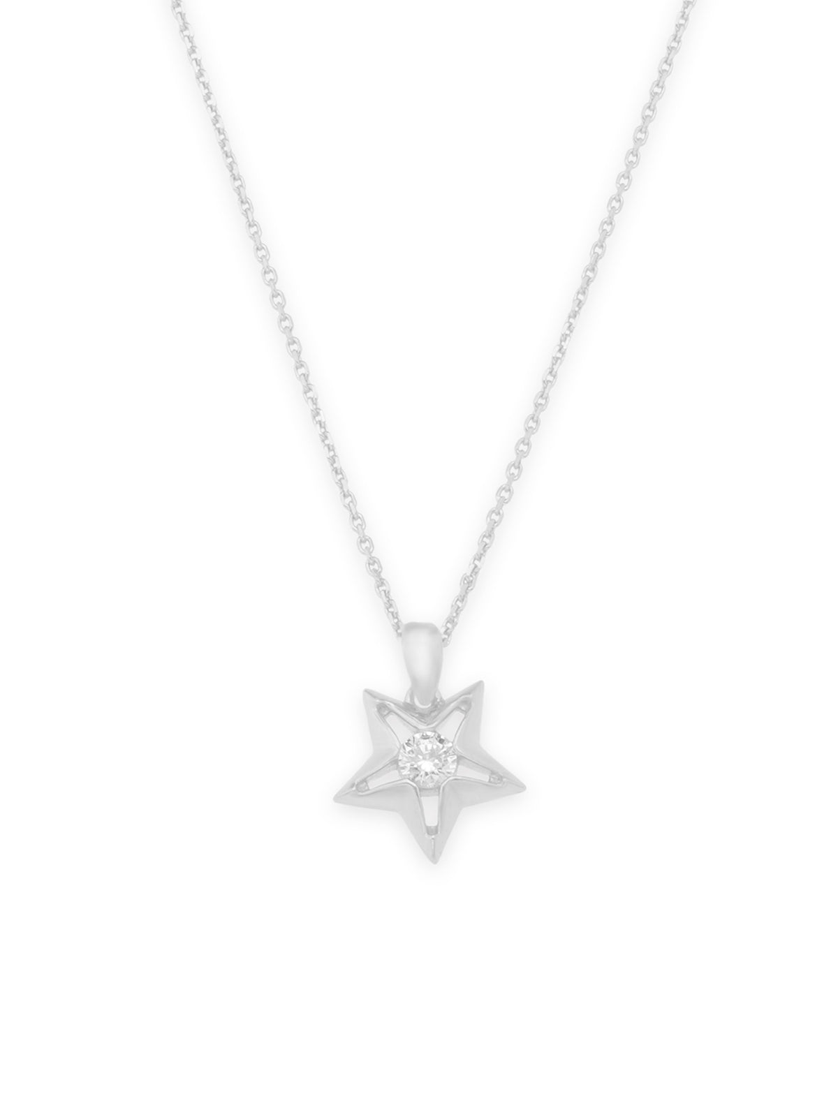 Clasp detail of SIJA 925 Silver Star Sparkle Pendant with Chain showcasing sturdy closure and premium sterling silver quality