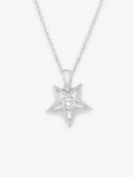 Clasp detail of SIJA 925 Silver Star Sparkle Pendant with Chain showcasing sturdy closure and premium sterling silver quality