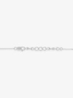 Side profile of SIJA 925 Silver Star Sparkle Pendant with Chain highlighting durable sterling silver craftsmanship and star charm placement