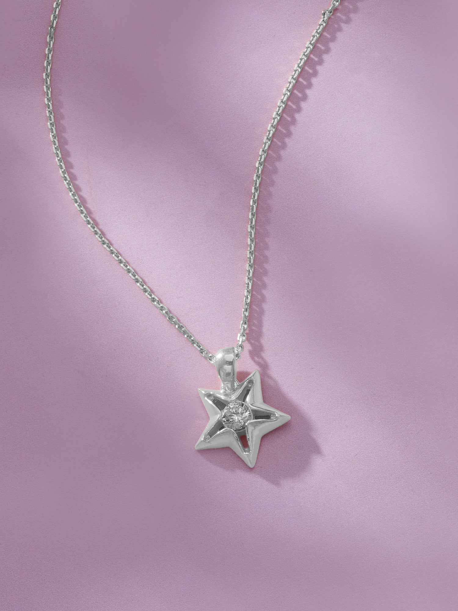 Clasp detail of SIJA 925 Silver Star Sparkle Pendant with Chain showcasing sturdy closure and premium sterling silver quality