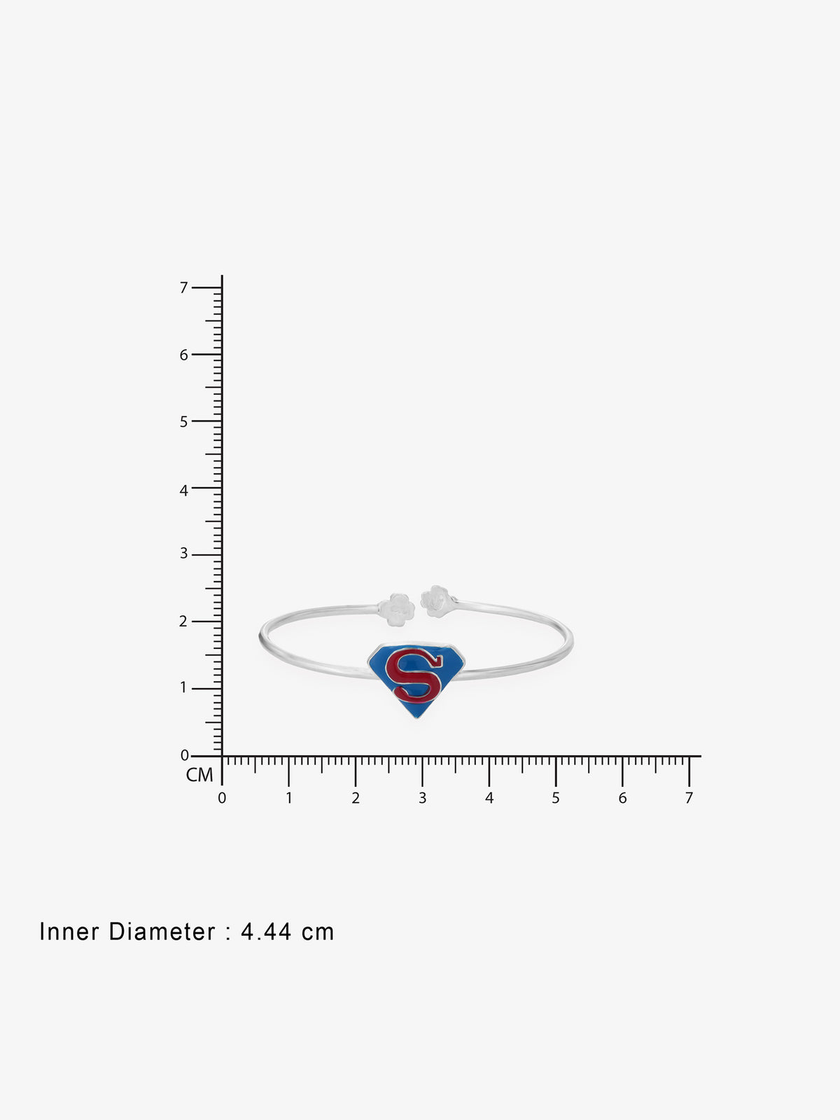 Reverse view of SIJA Superman Chain Bracelet showing BIS 925 hallmark certified sterling silver jewellery made in India
