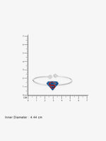 Reverse view of SIJA Superman Chain Bracelet showing BIS 925 hallmark certified sterling silver jewellery made in India