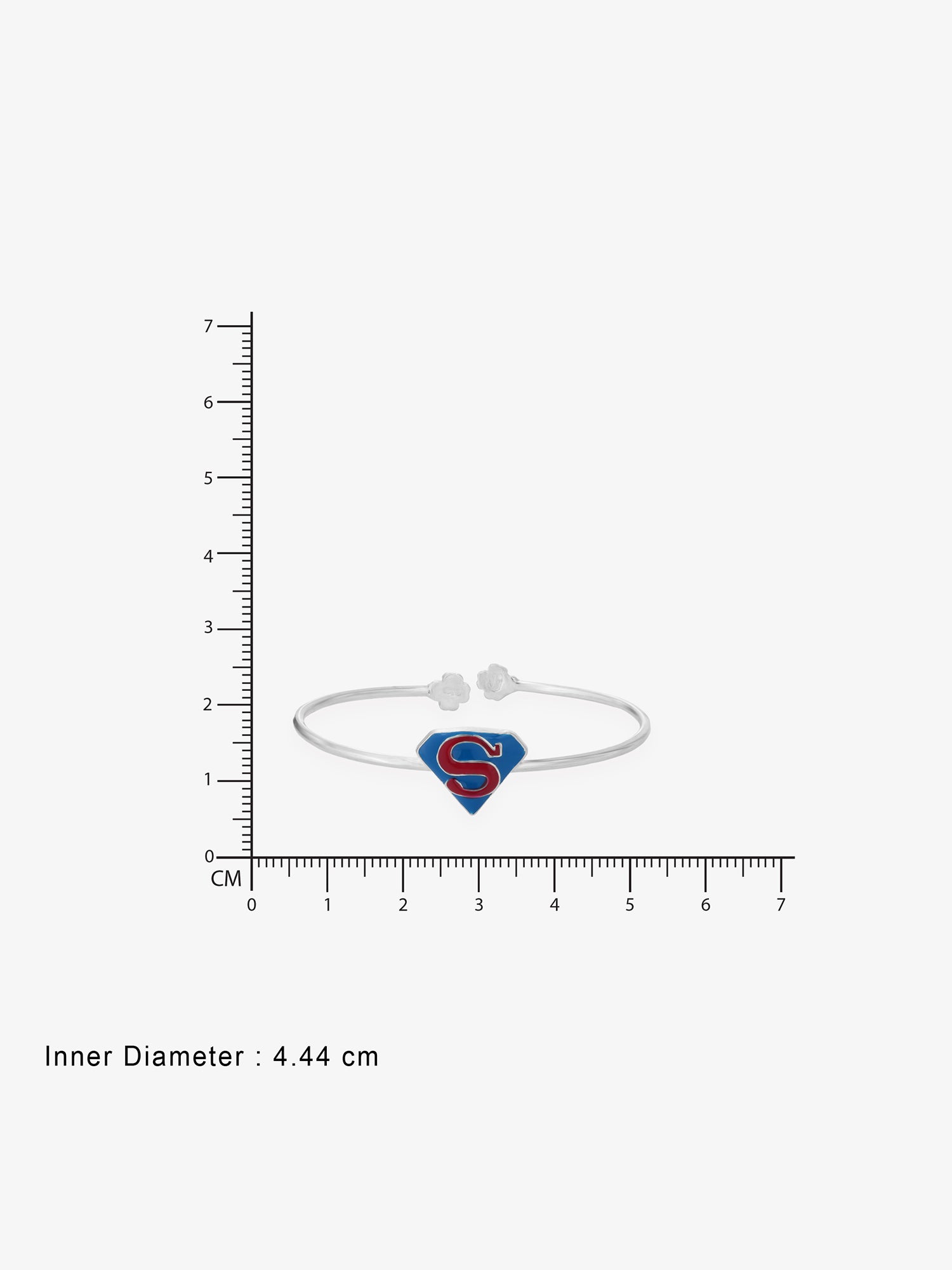 Reverse view of SIJA Superman Chain Bracelet showing BIS 925 hallmark certified sterling silver jewellery made in India
