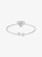 Side profile of SIJA 925 Silver Superman Chain Bracelet highlighting durable silver chain links and charm placement