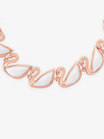 Detailed close up of SIJA Swan Womens Bracelet showing rose gold plated swan charm and premium sterling silver craftsmanship