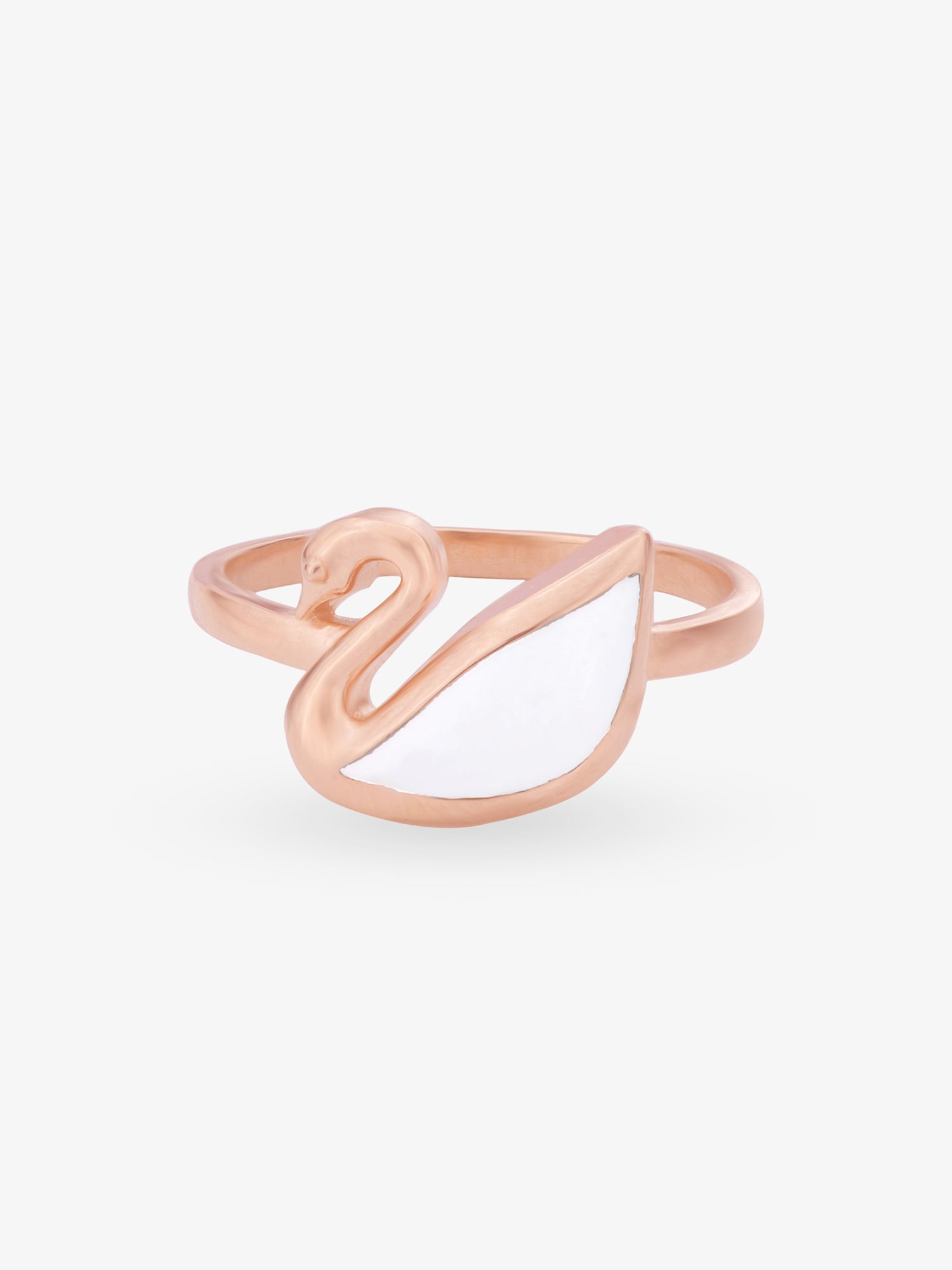 Rose Gold Plated Swan Ring – SIJA