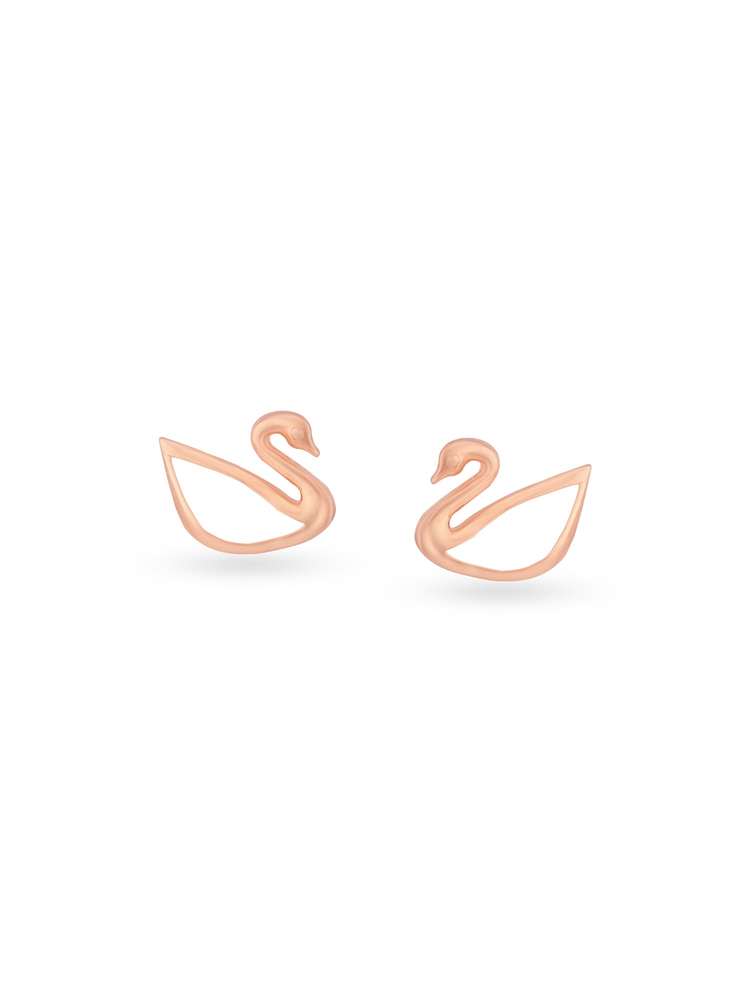 Detailed close up of SIJA 925 Silver Swan Stud highlighting graceful swan charm craftsmanship