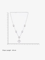 Reverse view of SIJA 925 Silver Textured Cube Chain showing BIS 925 hallmark certified sterling silver jewellery made in India