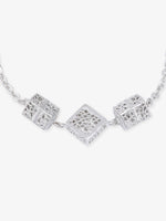 Detailed view of SIJA 925 Silver Textured Cube Chain Bracelet highlighting ornamental finish polished sterling silver craftsmanship durable chain links