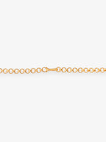Hook Side profile of SIJA 925 silver Timeless Layers Ball and Chain Long Haram showing polished edges and durable sterling silver construction