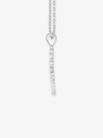 Side profile of SIJA 925 Silver Tree of Life Pendant with Chain highlighting durable sterling silver craftsmanship and symbolic design