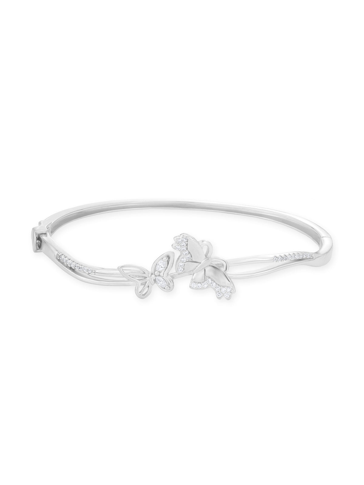 Close‑up of SIJA 925 Silver Twin Butterfly Bracelet showing twin butterfly charm detailing handcrafted sterling silver jewellery playful accessory