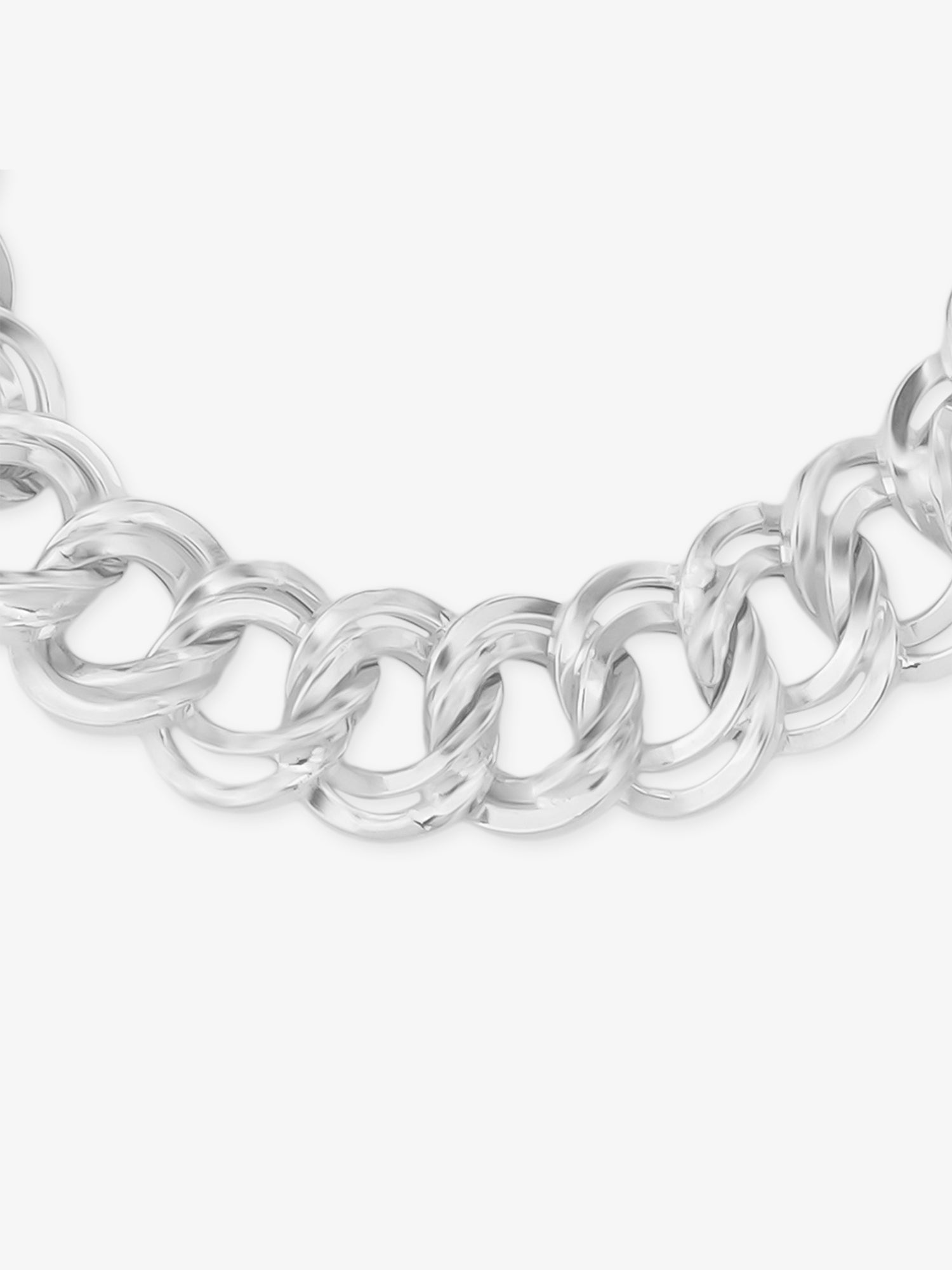 Clasp detail of SIJA 925 Silver Twisted O Linked Mens Chain Bracelet showcasing secure fastening and sturdy 999 silver quality