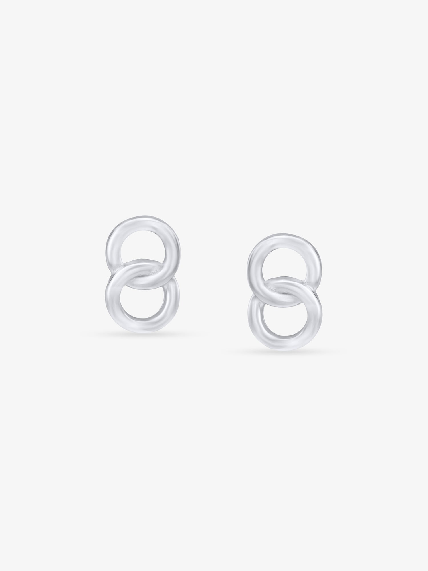 SIJA 925 Silver Twisted Rings Stud sterling silver jewellery elegant twisted ring design full front hero view accessory