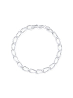 Detailed close up of SIJA Twisted Spiral Bracelet showing intricate spiral chain links with premium silver craftsmanship
