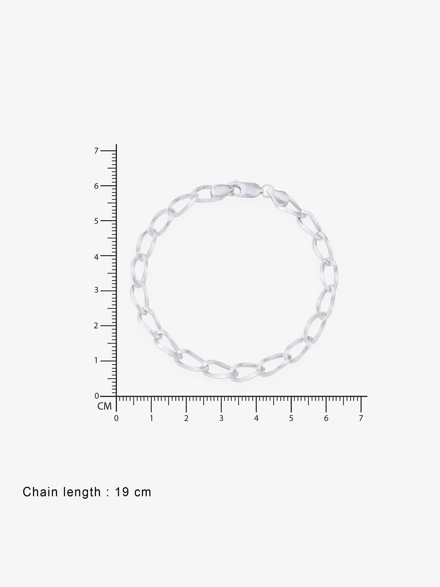 Reverse view of SIJA Twisted Spiral Bracelet showing BIS 925 hallmark certified sterling silver jewellery made in India