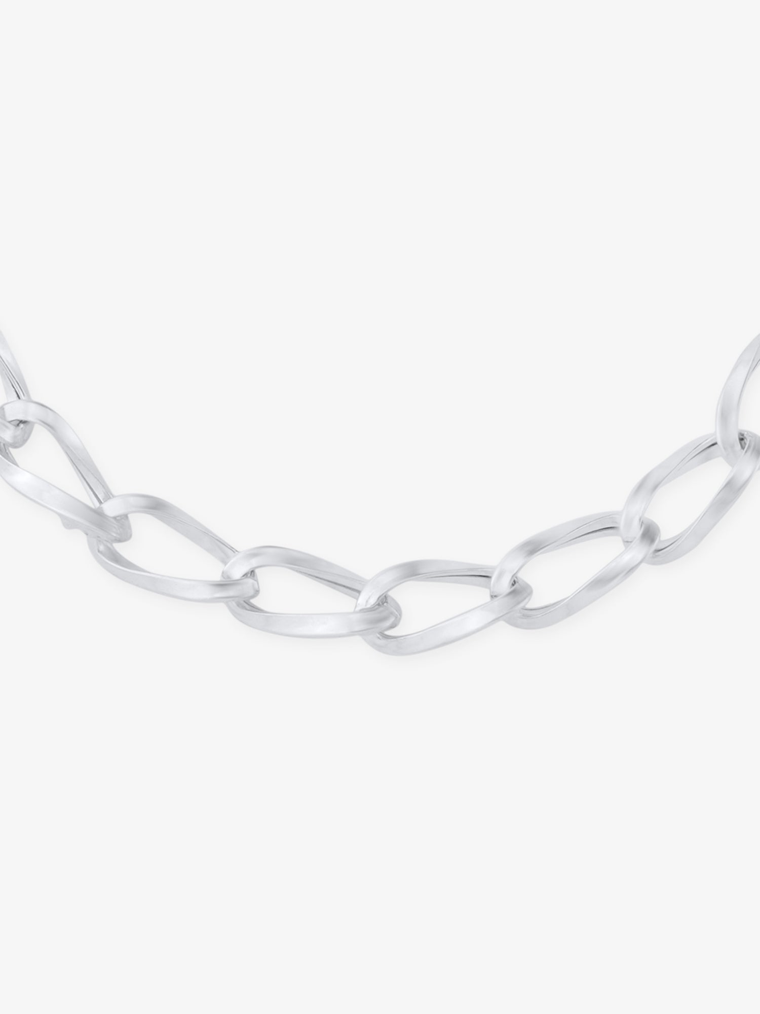 Detailed close up of SIJA Twisted Spiral Bracelet showing intricate spiral chain links with premium silver craftsmanship