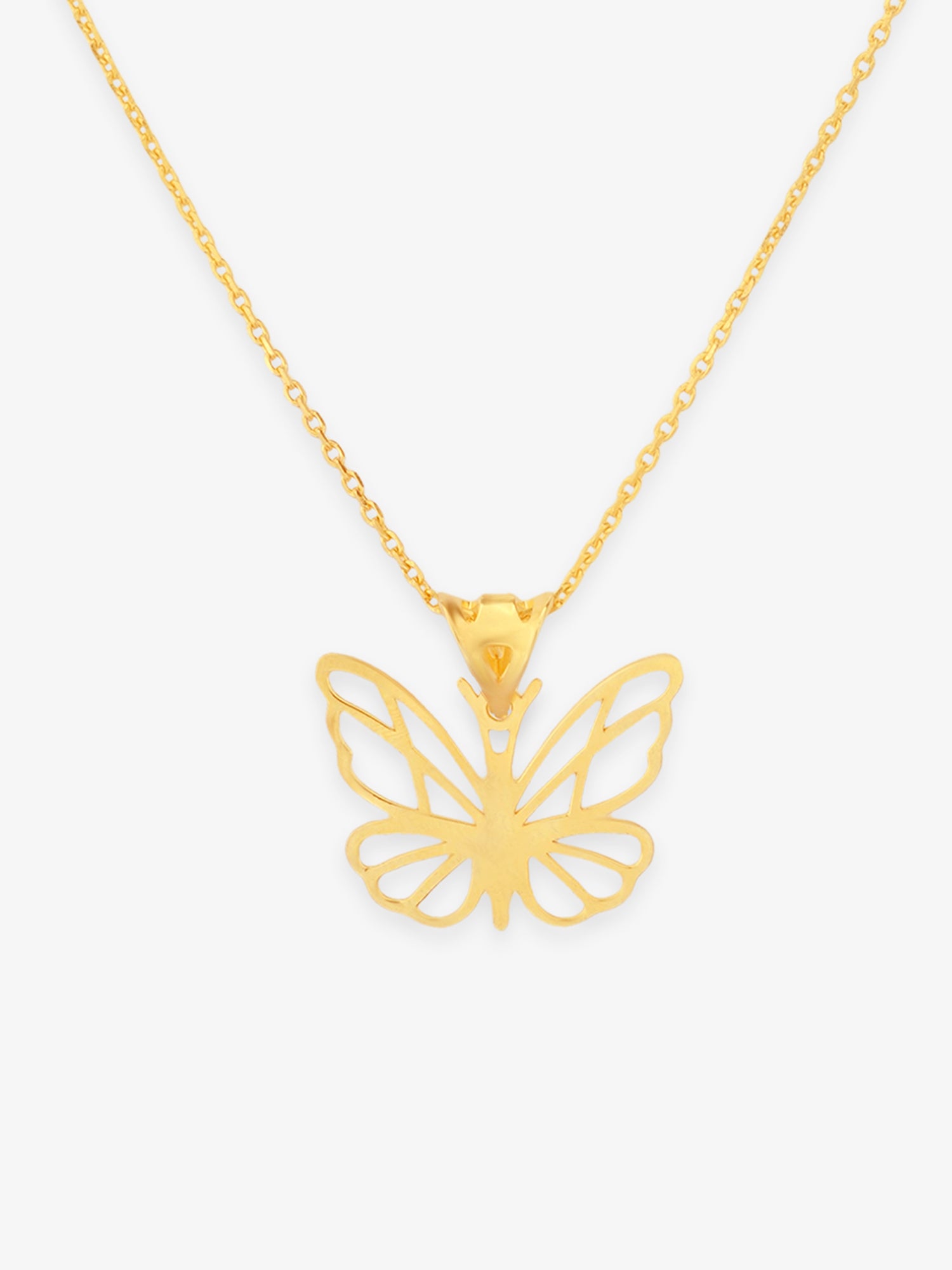 SIJA Ultra Butterfly Pendant with Chain 925 silver jewellery elegant hero shot
