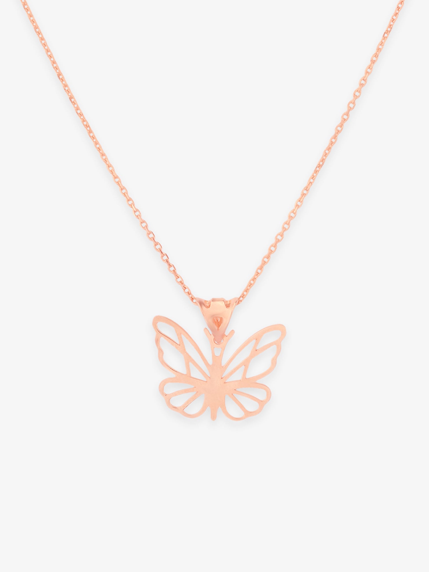 SIJA Ultra Butterfly Pendant with Chain 925 silver jewellery elegant hero shot