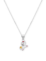 Close‑up of SIJA 925 silver Unicute Necklace showing unicorn pendant detailing and handcrafted sterling silver design