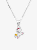Close‑up of SIJA 925 silver Unicute Necklace showing unicorn pendant detailing and handcrafted sterling silver design