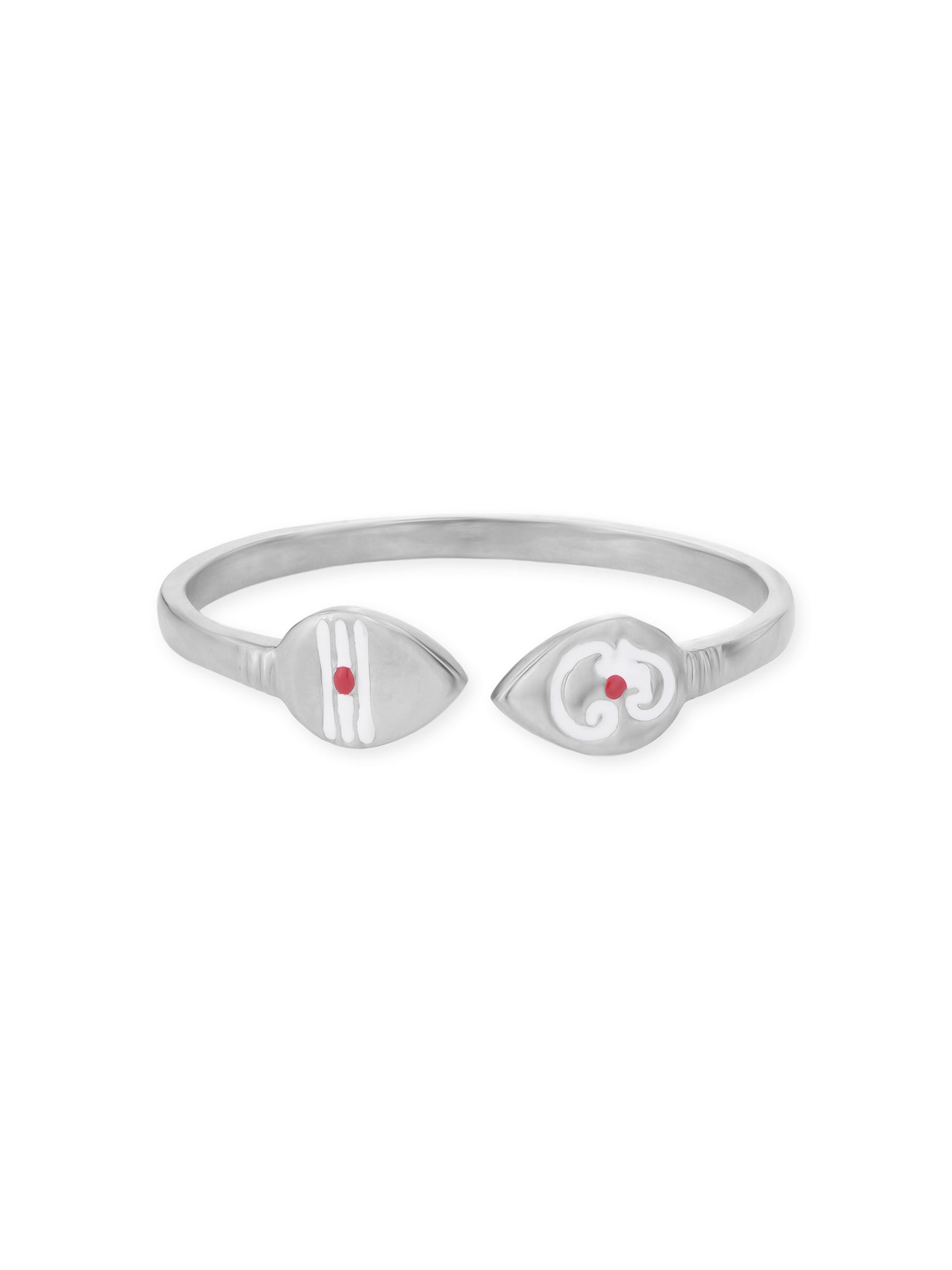 Adjustable clasp detail of SIJA 925 Silver Vel and OM Bracelet showcasing secure fit and premium sterling silver quality