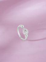 Detailed close up of SIJA 925 Silver Vel Ring showing symbolic vel design and handcrafted silver finish