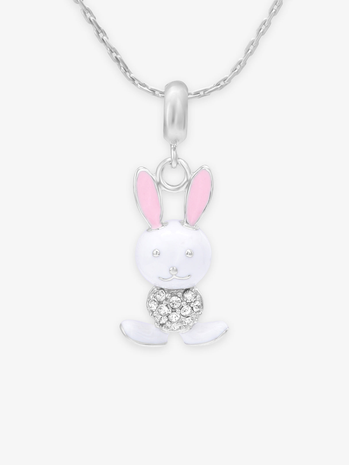 SIJA 925 Silver Bunny Charm elegant sterling silver jewellery accessory front view