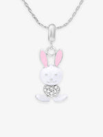 SIJA 925 Silver Bunny Charm elegant sterling silver jewellery accessory front view